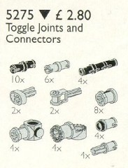 LEGO Service Packs 5275 Toggle Joints and Connector Pegs and Rods