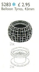 LEGO Service Packs 5283 Balloon Tyres 43.2 mm