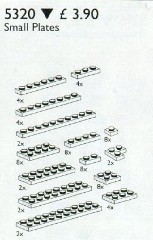 LEGO Service Packs 5320 Small Plates Assorted, White