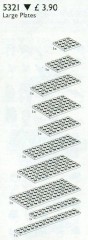 LEGO Service Packs 5321 Large White Plates Assorted