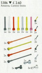 LEGO Service Packs 5386 Antenna and Control Sticks