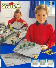 LEGO Town 6311 Road Plates, Curved