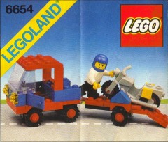 LEGO Town 6654 Motorcycle Transport