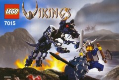 LEGO Vikings 7015 Viking Warrior challenges the Fenris Wolf