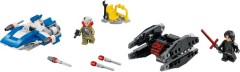 LEGO Star Wars 75196 A-Wing vs. TIE Silencer Microfighters