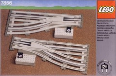 LEGO Trains 7856 Left and Right Manual Points with Electric Rails Grey 12 V