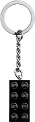 LEGO Gear 853992 2x4 Black Metal Keyring